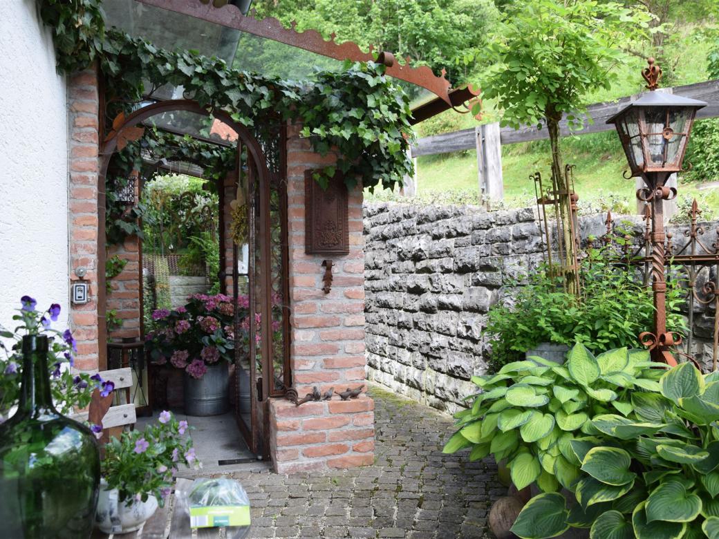Der Garten der Ferienwohnung Hinterbrandner in Marktschellenberg im Berchtesgadener Land